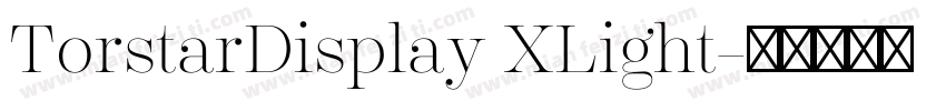 TorstarDisplay XLight字体转换
